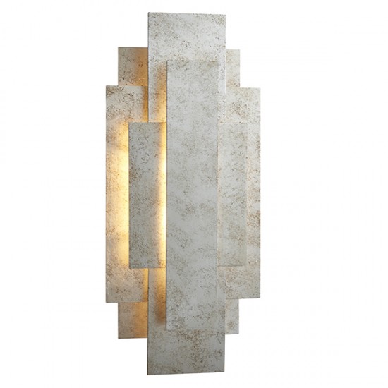 63899-100 Antique Silver Leaf Wall Lamp 63899-100 Antique Silver Leaf Wall Lamp
