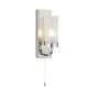 63900-100 Chrome Wall Lamp with Frosted Glass