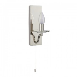 63901-001 Polished Nickel & Crystal Wall Lamp 63901-001 Polished Nickel & Crystal Wall Lamp
