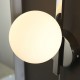 64843-100 Bathroom Chrome Wall Lamp with Opal Glass
