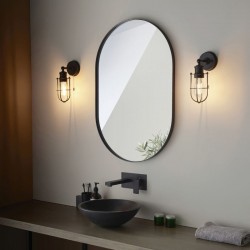 66167-001 Bathroom Matt Black Wall Lamp 66167-001 Bathroom Matt Black Wall Lamp