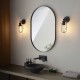 66167-100 Bathroom Matt Black Wall Lamp