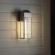 63808-100 Outdoor Brushed Silver Lantern Wall Lamp