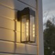 69321-100 Outdoor Black Lantern Wall Lamp