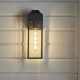 69321-100 Outdoor Black Lantern Wall Lamp