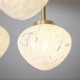 69323-100 Satin Brass 4 Light Ceiling Lamp with Confetti Glass