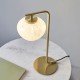 69325-100 Satin Brass Table Lamp with Confetti Glass