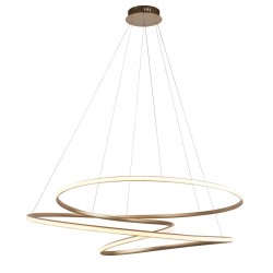 64860-001 Gold & White XL LED Pendant