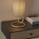 64867-100 Antique Brass Table Lamp with Grey Shade