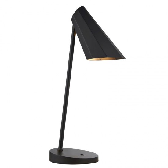 64850-100 Matt Black Table Lamp