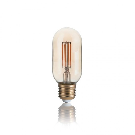 E27 Amber Bomb Shape Bulb 4W