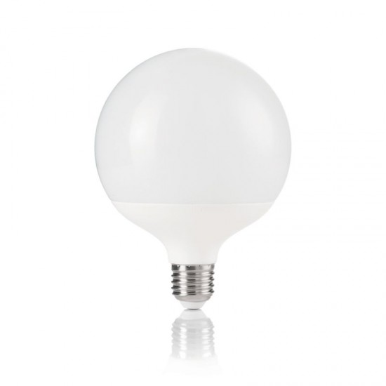 E27 White Big Globe Bulb 15W