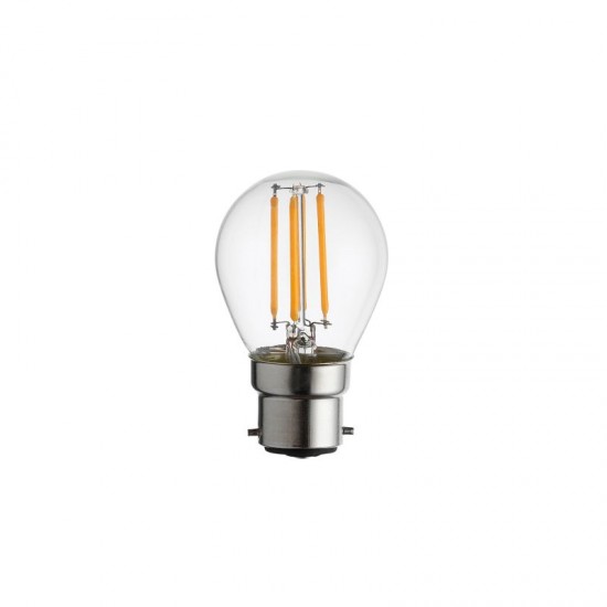 B22 Dimmable Clear Golf Ball LED Bulb 4W