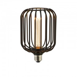 E27 Black Metal Drum Shape Bulb 3.5W