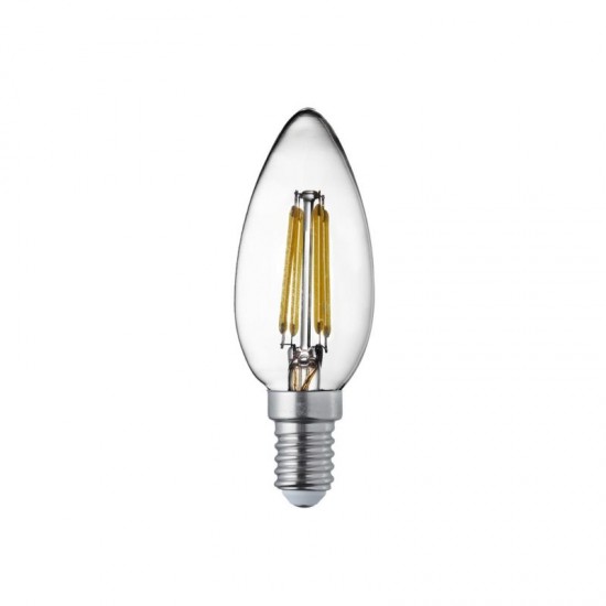 E14 Dimmable Clear Candle Bulb 4.5W