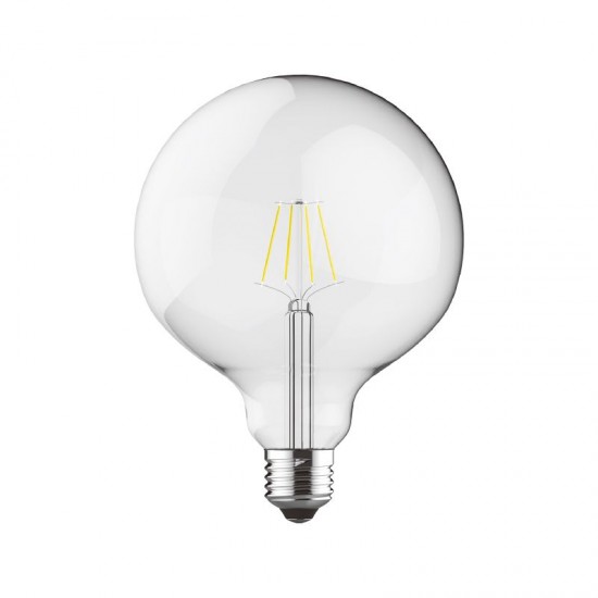 20948-006 - Free LED Big Globe Bulb Included - Chrome Globe Pendant ∅ 30 cm