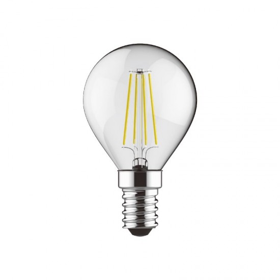 E14 Natural White Dimmable Clear Golf Ball Bulb 4W